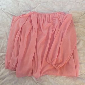 Off shoulder long sleeve top